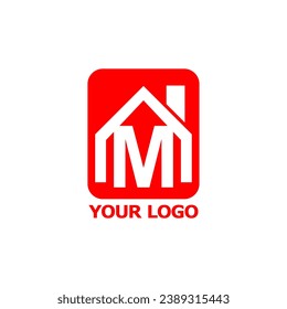logo lettering m for home