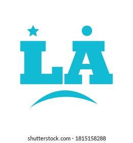 Logo lettering vector design illustration