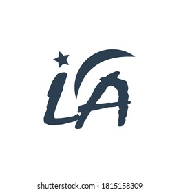 Logo-Beschriftung, Vektordesign-Illustration