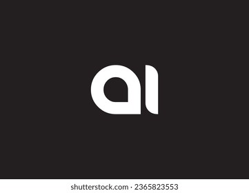 Logo letters AI perfect for artificial intelligence concept