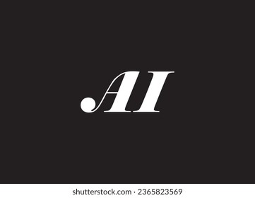 Logo letters AI perfect for artificial intelligence concept