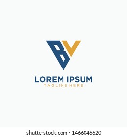 the logo letters b and V form a triangle