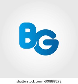 logo letters bg blue