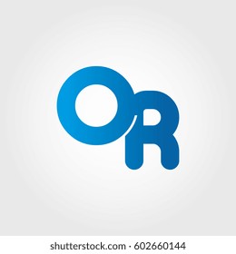 logo letters or blue