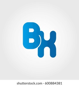 logo letters bx blue
