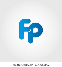 logo letters fp blue