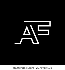 Logo letters initial font AF
