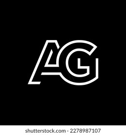 Logo letters initial font AG