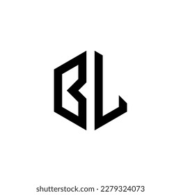 Logo letters initial font BL