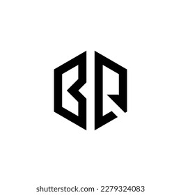 Logo letters initial font BQ