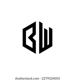 Logo letters initial font BW