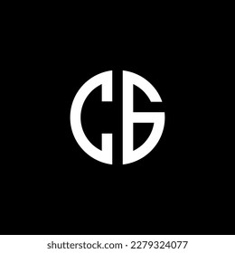 Letras de logotipo fuente inicial CG