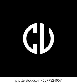 Logo letters initial font CU