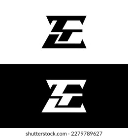 logo letters initial font e