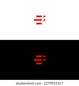 logo letters initial font e