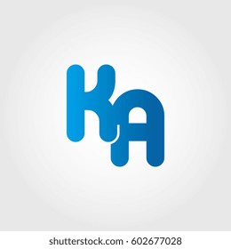 logo letters ka blue