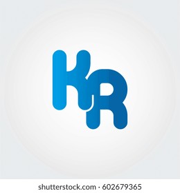 logo letters kr blue