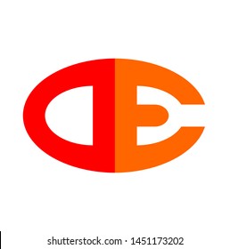 logo letters a and letter e