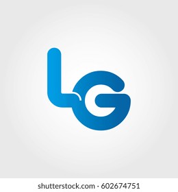 logo letters lg blue