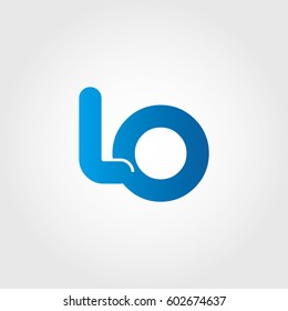 logo letters lo blue