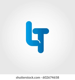 logo letters lt blue
