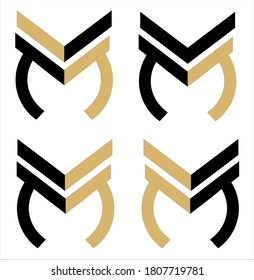 logo from the letters m and k