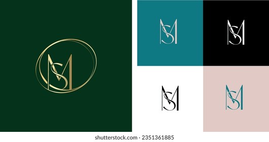 Logo from letters M and S monogram.
