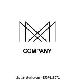 logo letters m and x, with black, elegant and simple black textured line art. white background. brand for company and design needs. modern template.

