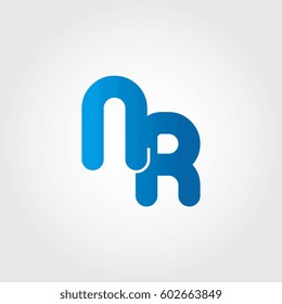 logo letters nr blue
