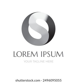 Logo-Buchstaben O und S im Kreis. Vorlagenelement für Vektorlogotypen, Zeichen. Vorlage für Organisation, Unternehmen oder Unternehmen.