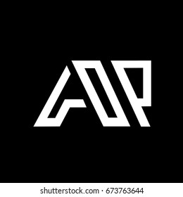 Logo letters a and p for corporate symbols