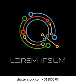 Logo letters Q