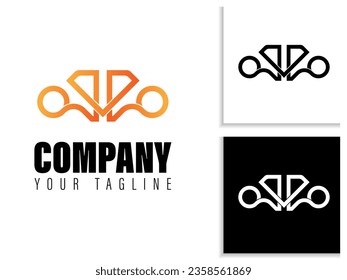 logo from the letters Q and R, suitable for any company