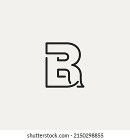 un logotipo con las letras R y B