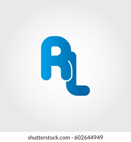 logo letters rl blue