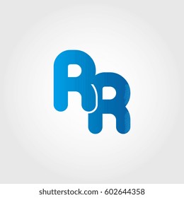 logo letters rr blue