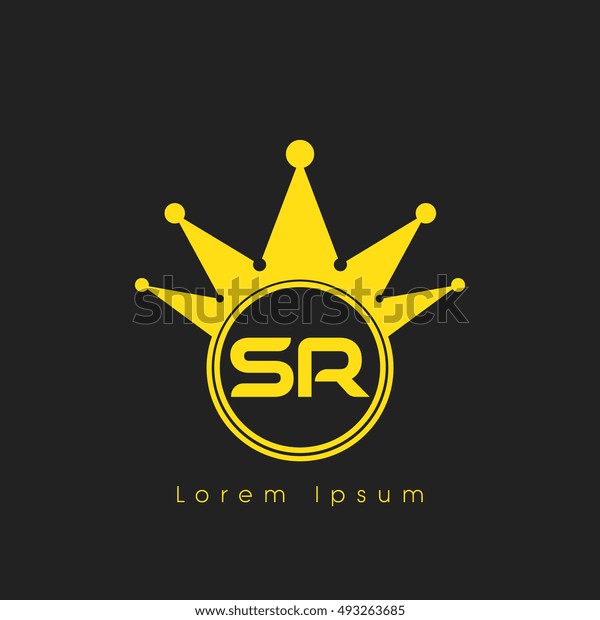 Logo Letters S R Yellow Crowned Stock Vector Royalty Free Logo Letters S R Yellow Crowned Stock Vector Royalty Free