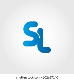 logo letters sl blue