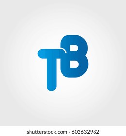 logo letters tb blue