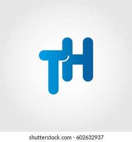 Logo Letters Th Blue Stock Vector (Royalty Free) 602632937 | Shutterstock