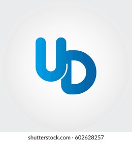 logo letters ud blue