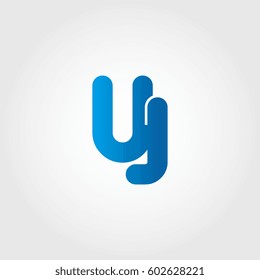 logo letters uj blue