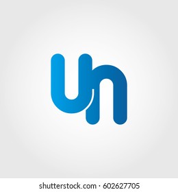 logo letters un blue