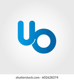 logo letters uo blue