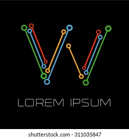 Logo letters W