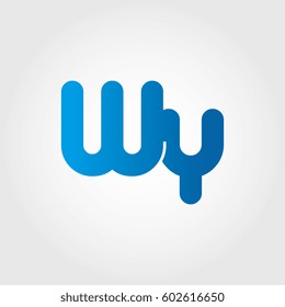 logo letters wy blue