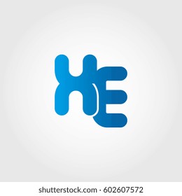 logo letters xe blue