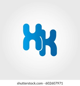 logo letters xk blue