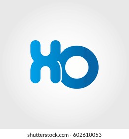 logo letters xo blue