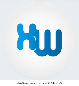 logo letters xw blue